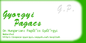 gyorgyi pagacs business card